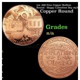 1oz .999 Fine Copper Bullion Round - Happy Laborle