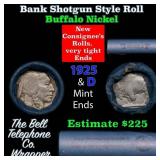 Buffalo Nickel Shotgun Roll in Old Bank Style 