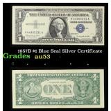 1957B $1 Blue Seal Silver Certificate Grades Selec