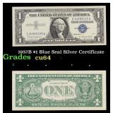 1957B $1 Blue Seal Silver Certificate Grades Choic