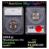 ***Auction Highlight*** 1994-p Washington Quarter
