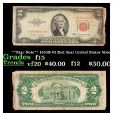 **Star Note** 1953B $2 Red Seal United States Note