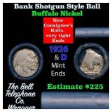 Buffalo Nickel Shotgun Roll in Old Bank Style 