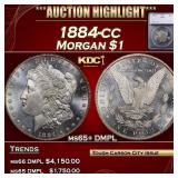 3 1884-cc Morgan Dollar $1 ms65+ DMPL SEGS