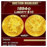1894-o Gold Liberty Eagle $10 Select Unc USCG