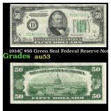 1934C $50 Green Seal Federal Reserve Note Grades S