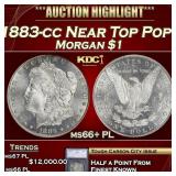 1883-cc Morgan Dollar Near Top Pop! $1 ms66+ PL SE
