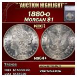 1880-o Morgan Dollar $1 ms64+ SEGS