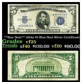**Star Note** 1934a $5 Blue Seal Silver Certificat