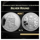 Founders of Liberty: Benjamin Franklin 1 oz Silver