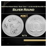 2024 Star Wars Grogu "Baby Yoda" 1 oz Silver $2 Ni