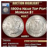 1900-s Morgan Dollar Near Top Pop! $1 ms66+ SEGS