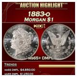 1883-o Morgan Dollar $1 ms65+ DMPL SEGS
