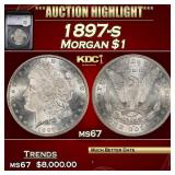 YC 1897-s Morgan Dollar $1 ms67 SEGS