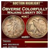IC 1917-d Obverse Walking Liberty Half Dollar Colo