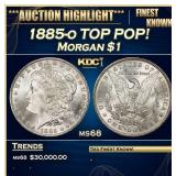 1885-o Morgan Dollar TOP POP! $1 ms68 SEGS