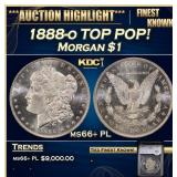 YC 1888-o Morgan Dollar TOP POP! $1 ms66+ PL SEGS