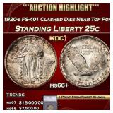 1920-s FS-401 Standing Liberty Quarter Clashed Die