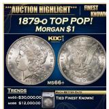 YC 1879-o Morgan Dollar TOP POP! $1 ms66+ SEGS