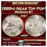 1889-o Morgan Dollar Near Top Pop! $1 ms65+ SEGS