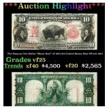 The Famous Ten-Dollar "Bison Note" of 1901 $10 Uni