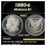 1880-s Morgan Dollar $1 Grades Choice Unc+ DMPL