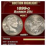 1899-o Barber Quarter 25c ms66+ SEGS