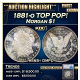 1881-o Morgan Dollar TOP POP! $1 ms65+ DMPL SEGS