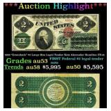 1862 "Greenback" $2 Large Size Legal Tender Note A