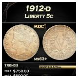 1912-d Liberty Nickel 5c Grades Select+ Unc