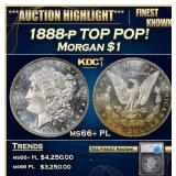 1888-p Morgan Dollar TOP POP! $1 ms66+ PL SEGS