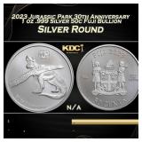 2023 Jurassic Park 30th Anniversary 1 oz .999 Silv