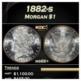 1882-s Morgan Dollar $1 Grades GEM++ Unc