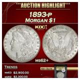 YC 1893-p Morgan Dollar $1 Select Unc USCG