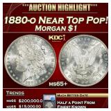 1880-o Morgan Dollar Near Top Pop! $1 ms65+ SEGS