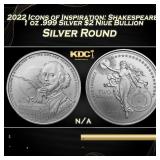 2022 Icons of Inspiration: Shakespeare 1 oz .999 S