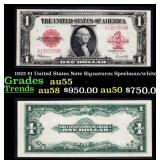 1923 $1 United States Note Grades Choice AU Signat