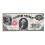 1917 $1 Large Size Legal Tender Note Grades Choice