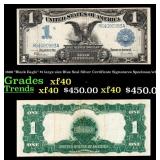 1899 "Black Eagle" $1 large size Blue Seal Silver