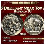IC 1936 Brilliant Proof Buffalo Nickel Near Top Po
