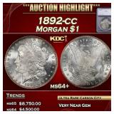 1892-cc Morgan Dollar $1 ms64+ SEGS