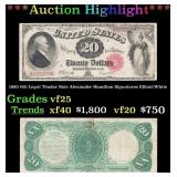 1880 $20 Legal Tender Note Alexander Hamilton Grad
