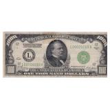1928 "Redeemable In Gold" $1000 Green Seal Federal