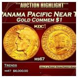 IC 1915-s Panama Pacific Gold Commem Dollar Near T