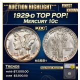 1929-d Mercury Dime TOP POP! 10c ms68+ SEGS