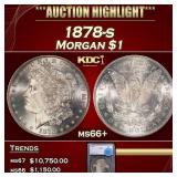 1878-s Morgan Dollar $1 ms66+ SEGS