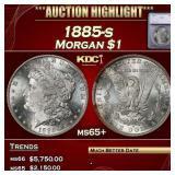 1885-s Morgan Dollar $1 ms65+ SEGS