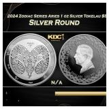 2024 Zodiac Series Aries 1 oz Silver Tokelau $5