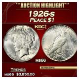 1926-s Peace Dollar $1 ms66 SEGS