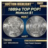 1889-s Morgan Dollar TOP POP! $1 ms67 SEGS